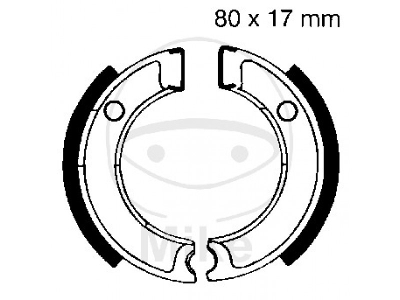 Brake shoe set EBC Y501 inclusiv arcurile Brake shoe set EBC Y501 inclusiv arcurile