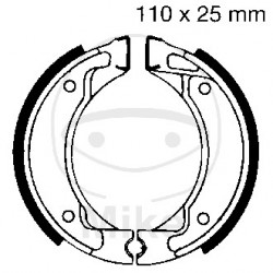 Brake shoe set EBC Y518 inclusiv arcurile Brake shoe set EBC Y518 inclusiv arcurile