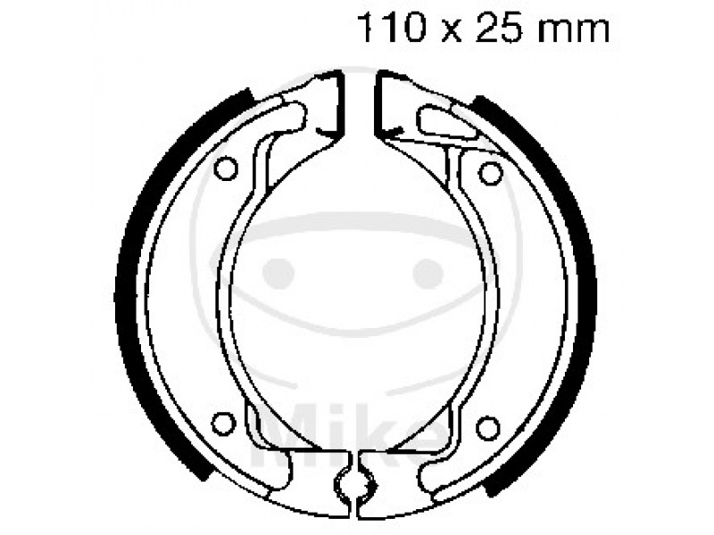 Brake shoe set EBC Y518 inclusiv arcurile Brake shoe set EBC Y518 inclusiv arcurile