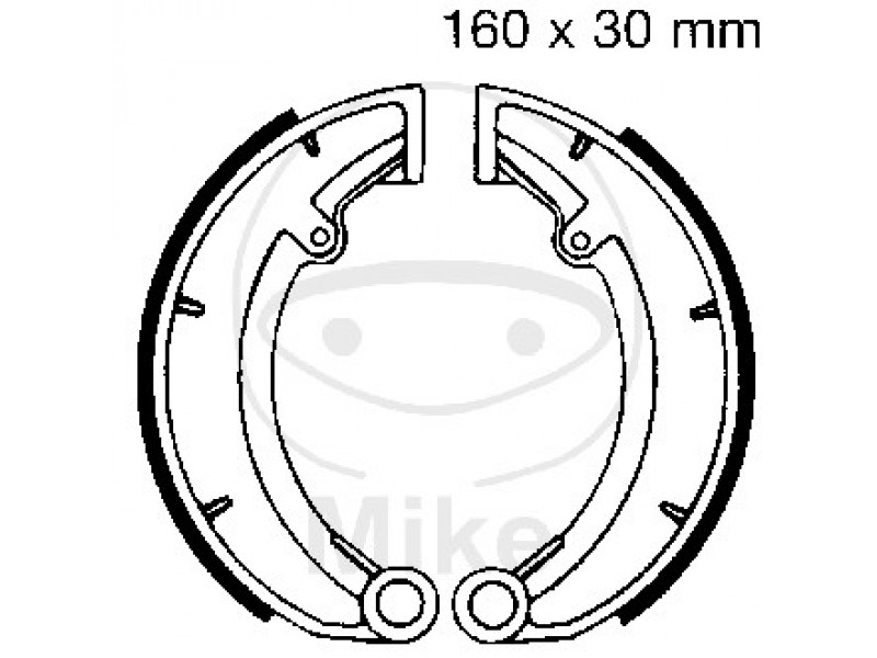 Brake shoe set EBC 978 inclusiv arcurile