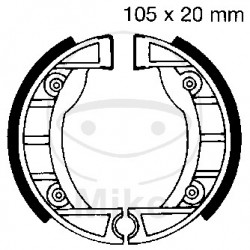 Brake shoe set EBC 909 inclusiv arcurile Brake shoe set EBC 909 inclusiv arcurile