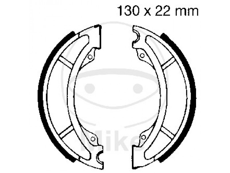 Brake shoe set EBC Y508 inclusiv arcurile
