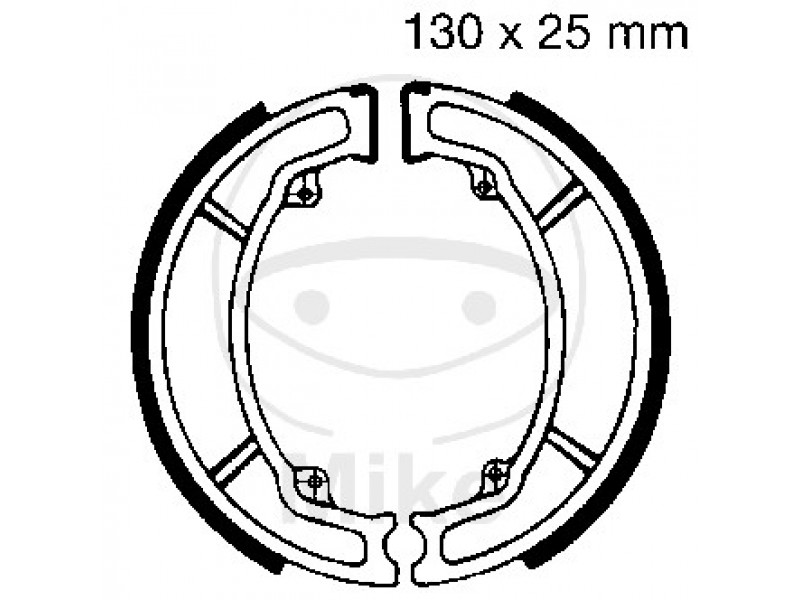 Brake shoe set EBC H350 inclusiv arcurile Brake shoe set EBC H350 inclusiv arcurile
