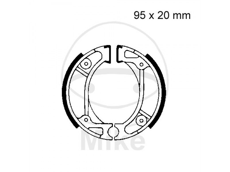 Brake shoe set EBC H333 inclusiv arcurile