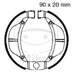 Brake shoe set EBC K715 inclusiv arcurile Brake shoe set EBC K715 inclusiv arcurile