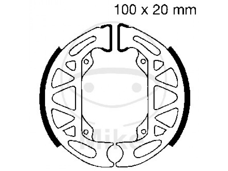 Brake shoe set EBC 806 inclusiv arcurile
