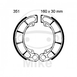 Brake shoe set EBC H351 inclusiv arcurile Brake shoe set EBC H351 inclusiv arcurile