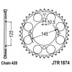 Foaie spate JT JTR 1874-59 59T, 428 Foaie spate JT JTR 1874-59 59T, 428