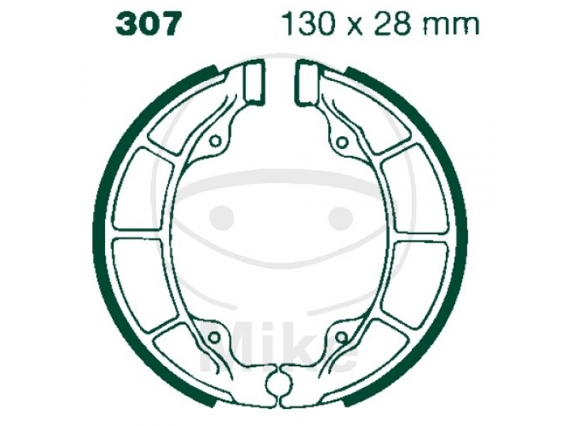 Brake shoe set EBC H307 inclusiv arcurile