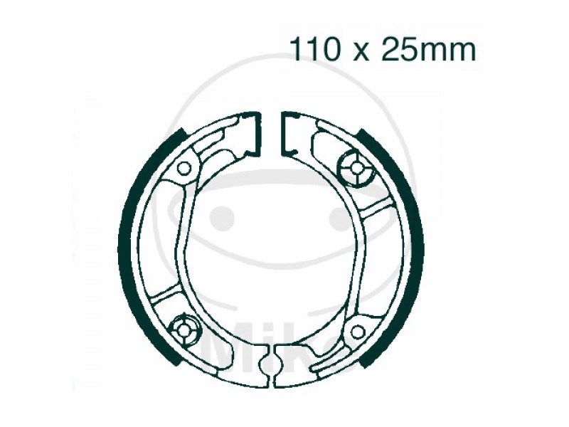 Brake shoe set EBC H353 inclusiv arcurile Brake shoe set EBC H353 inclusiv arcurile