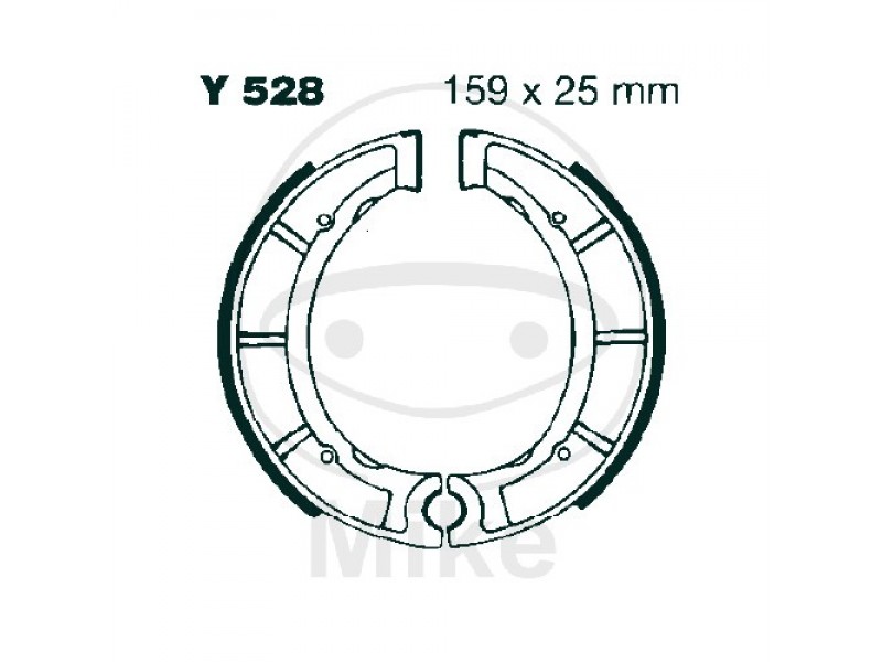 Brake shoe set EBC Y528 inclusiv arcurile