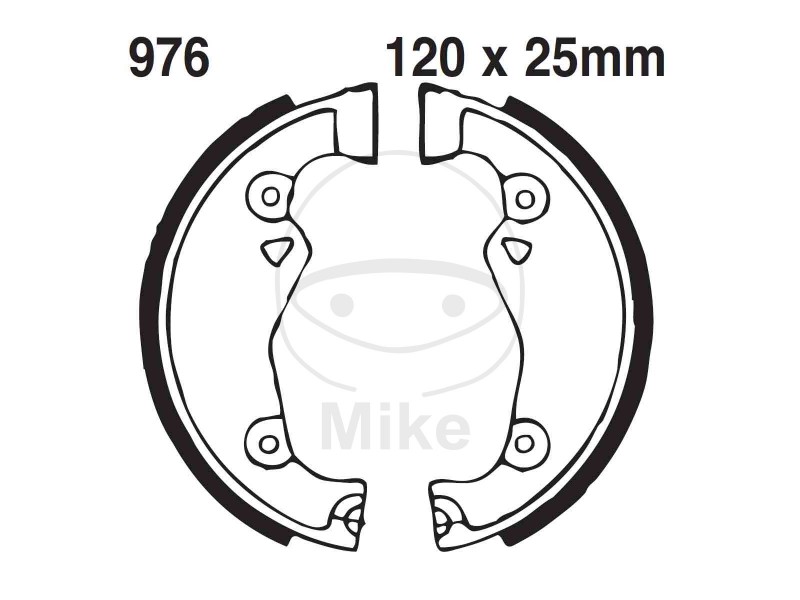 Brake shoe set EBC 976 inclusiv arcurile