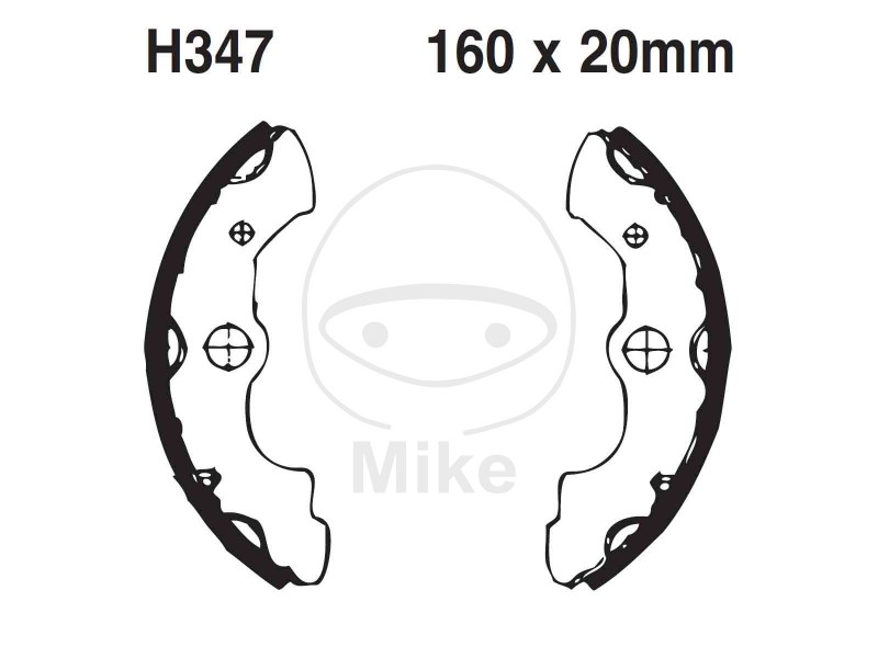 Brake shoe set EBC H347 inclusiv arcurile