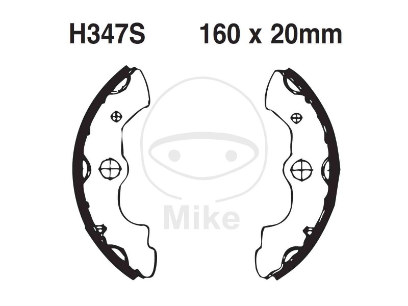 Brake shoe set EBC H347S inclusiv arcurile