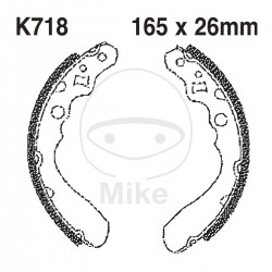 Brake shoe set EBC K718 inclusiv arcurile Brake shoe set EBC K718 inclusiv arcurile