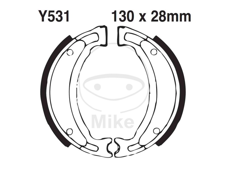Brake shoe set EBC Y531 inclusiv arcurile