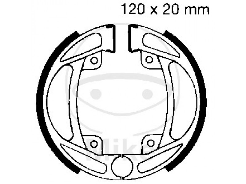 Brake shoe set EBC 932 nu contin arcurile Brake shoe set EBC 932 nu contin arcurile