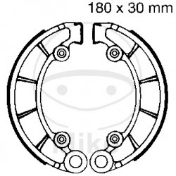 Brake shoe set EBC H316 nu contin arcurile Brake shoe set EBC H316 nu contin arcurile
