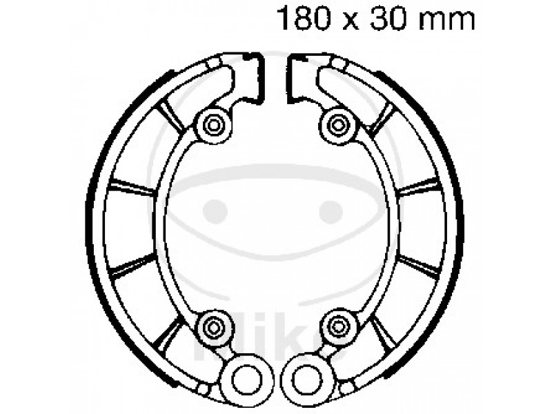 Brake shoe set EBC H316 nu contin arcurile