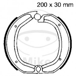 Brake shoe set EBC 860 nu contin arcurile Brake shoe set EBC 860 nu contin arcurile