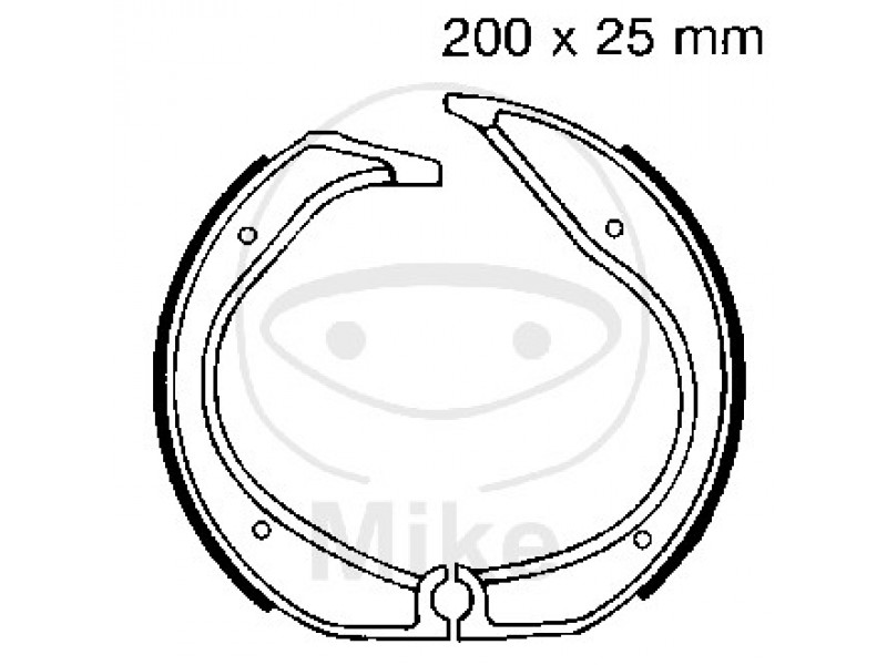Brake shoe set EBC 861 nu contin arcurile