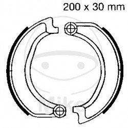Brake shoe set EBC 864 nu contin arcurile Brake shoe set EBC 864 nu contin arcurile