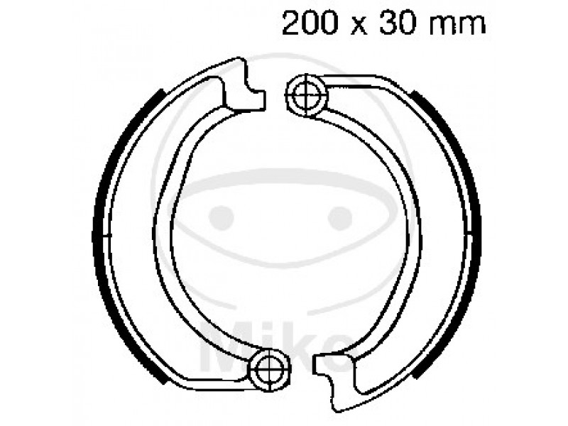 Brake shoe set EBC 864 nu contin arcurile