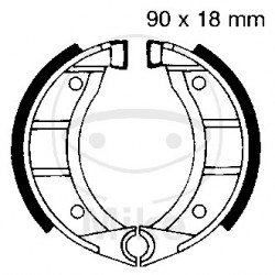 Brake shoe set EBC 908 nu contin arcurile Brake shoe set EBC 908 nu contin arcurile