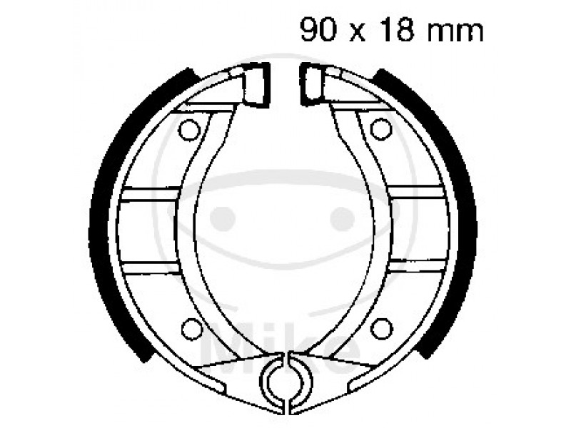 Brake shoe set EBC 908 nu contin arcurile