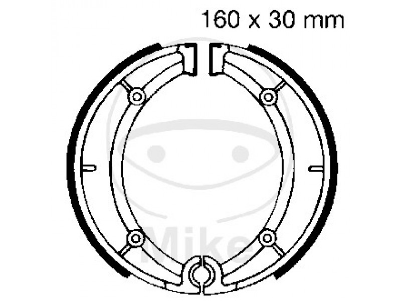 Brake shoe set EBC 921 nu contin arcurile
