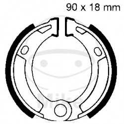 Brake shoe set EBC 931 nu contin arcurile Brake shoe set EBC 931 nu contin arcurile