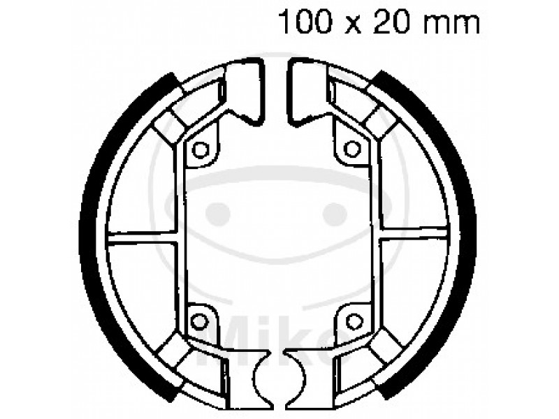Brake shoe set EBC 886 nu contin arcurile Brake shoe set EBC 886 nu contin arcurile