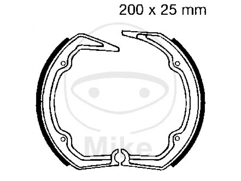 Brake shoe set EBC 862 nu contin arcurile
