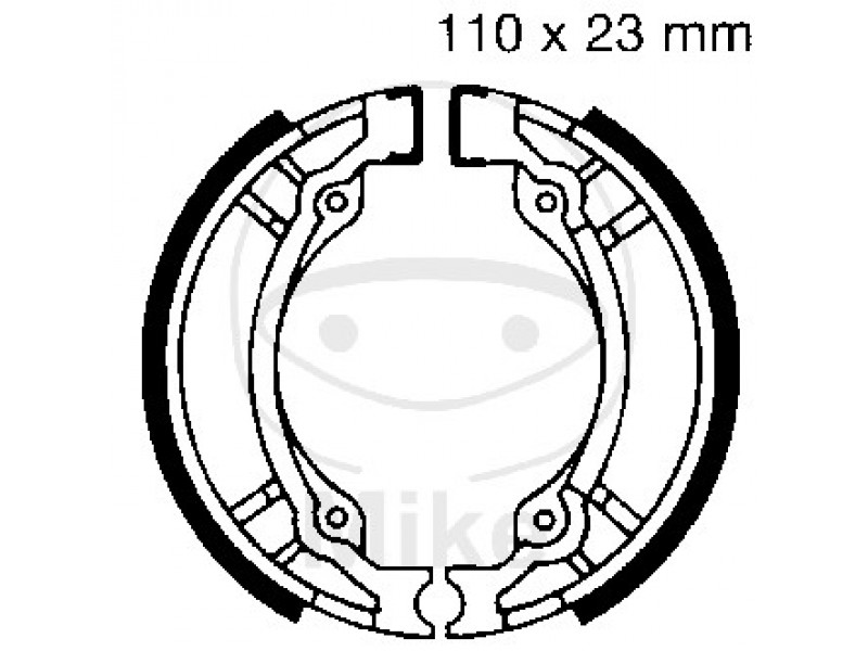 Brake shoe set EBC 897 nu contin arcurile Brake shoe set EBC 897 nu contin arcurile