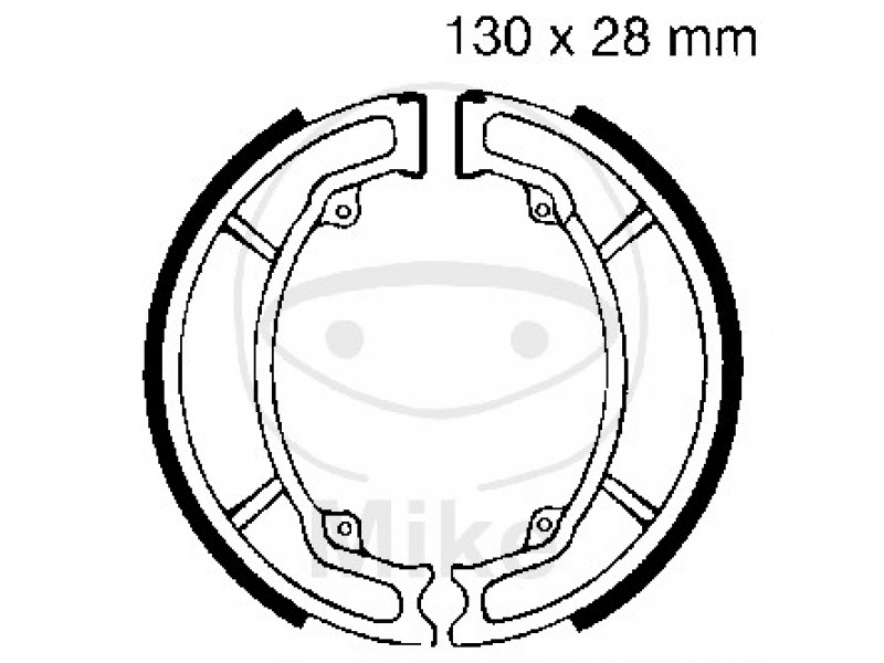 Brake shoe set EBC Y521 nu contin arcurile