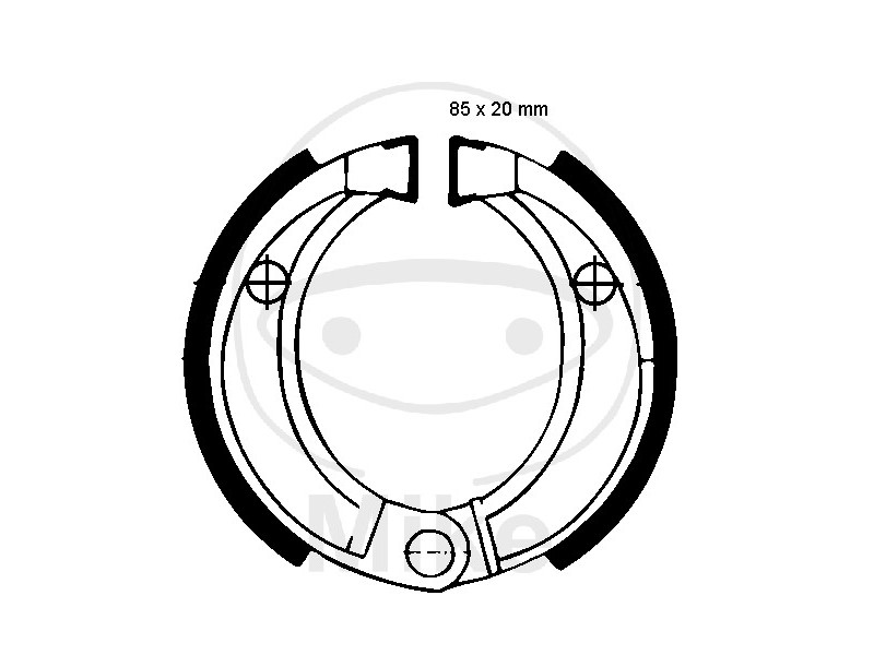 Brake shoe set EBC H338 nu contin arcurile