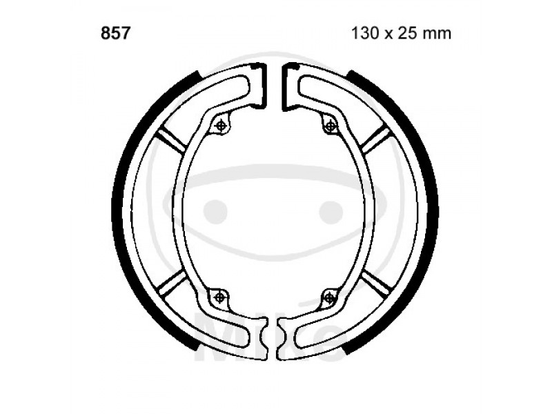 Brake shoe set EBC 857 nu contin arcurile