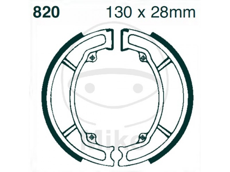 Brake shoe set EBC 820 nu contin arcurile Brake shoe set EBC 820 nu contin arcurile