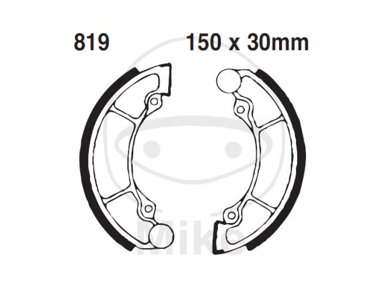 Brake shoe set EBC 819 nu contin arcurile