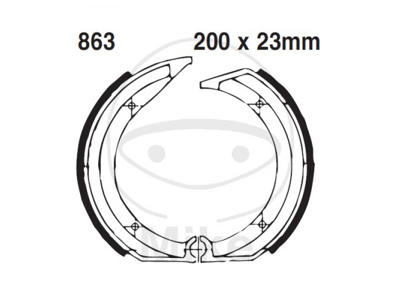 Brake shoe set EBC 863 nu contin arcurile