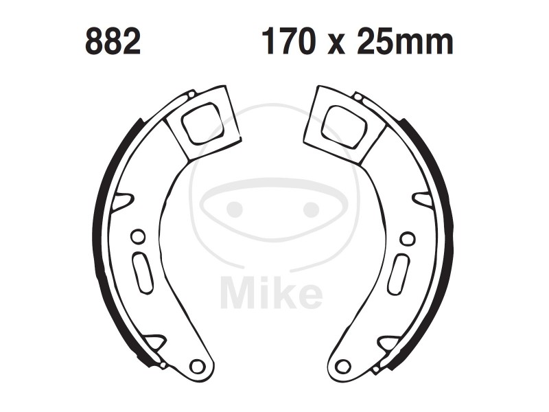 Brake shoe set EBC 882 nu contin arcurile