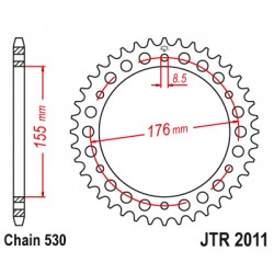 Foaie spate JT JTR 2011-43 43T, 530 Foaie spate JT JTR 2011-43 43T, 530