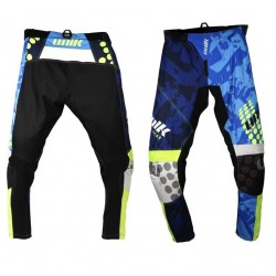 Pantaloni motociclete cross-enduro Unik Racing model MX01 culoare albastru/verde fluor Pantaloni motociclete cross-enduro Unik Racing model MX01 culoare albastru/verde fluor