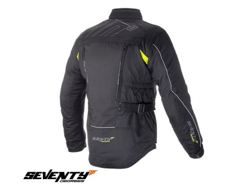 Geaca (jacheta) motociclete barbati Touring Seventy vara/iarna model SD-JT41 culoare: negru/galben fluor