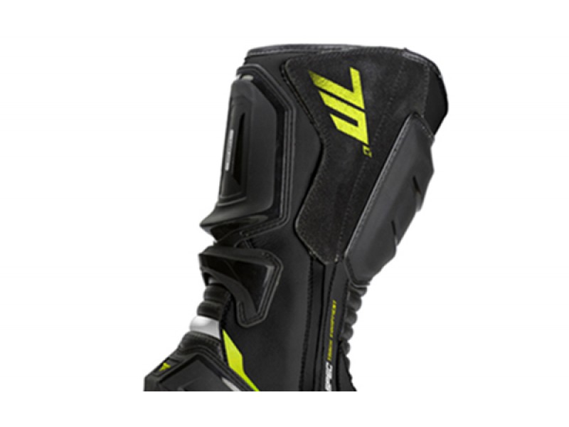 Ghete (cizme) moto Racing Unisex Seventy model SD-BR1 culoare: negru/galben fluor